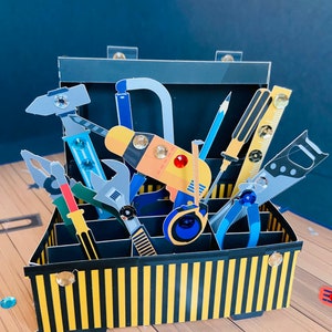 Happy Birthday /For Him/Her/Just To Say/Gift Card/Fathers Day/ tool kit Pop Up Handmade Card