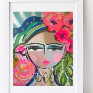 IMPRIMIR sobre lienzo de papel, "Warrior Girl Rosalee"