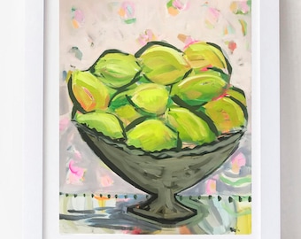 PRINT on Paper or Canvas, "Limes"