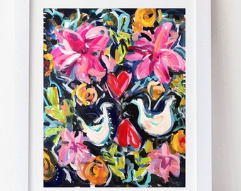 PRINT on Paper or Canvas, &quot;Mexican Dress&quot;