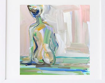 PRINT on Paper or Canvas, "Figure with Blush"