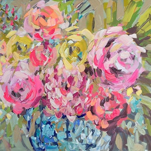 PRINT on Paper or Canvas, "Ginger Jar Floral 2"