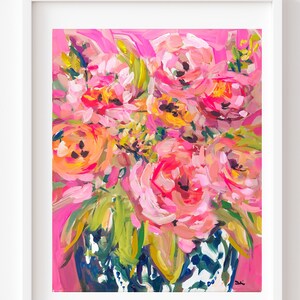 PRINT on Paper or Canvas, Rosa Flowers image 2