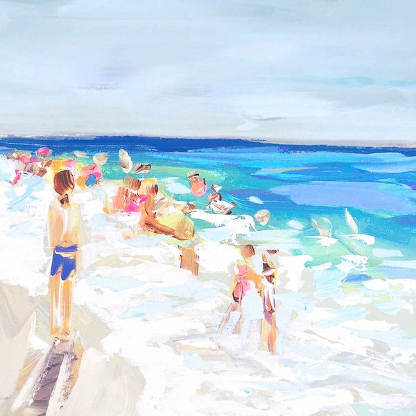 PRINT on Paper or Canvas, "Happy Blues"