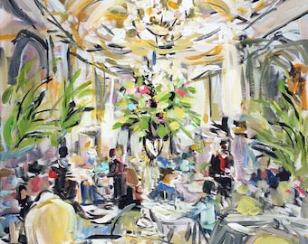 PRINT on Paper or Canvas, "Afternoon Tea"