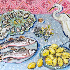 PRINT on Paper or Canvas, A Southern Table image 6