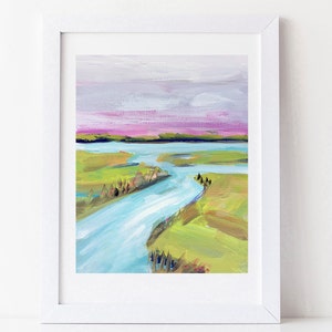PRINT on Paper or Canvas, &quot;Bright Marsh&quot;
