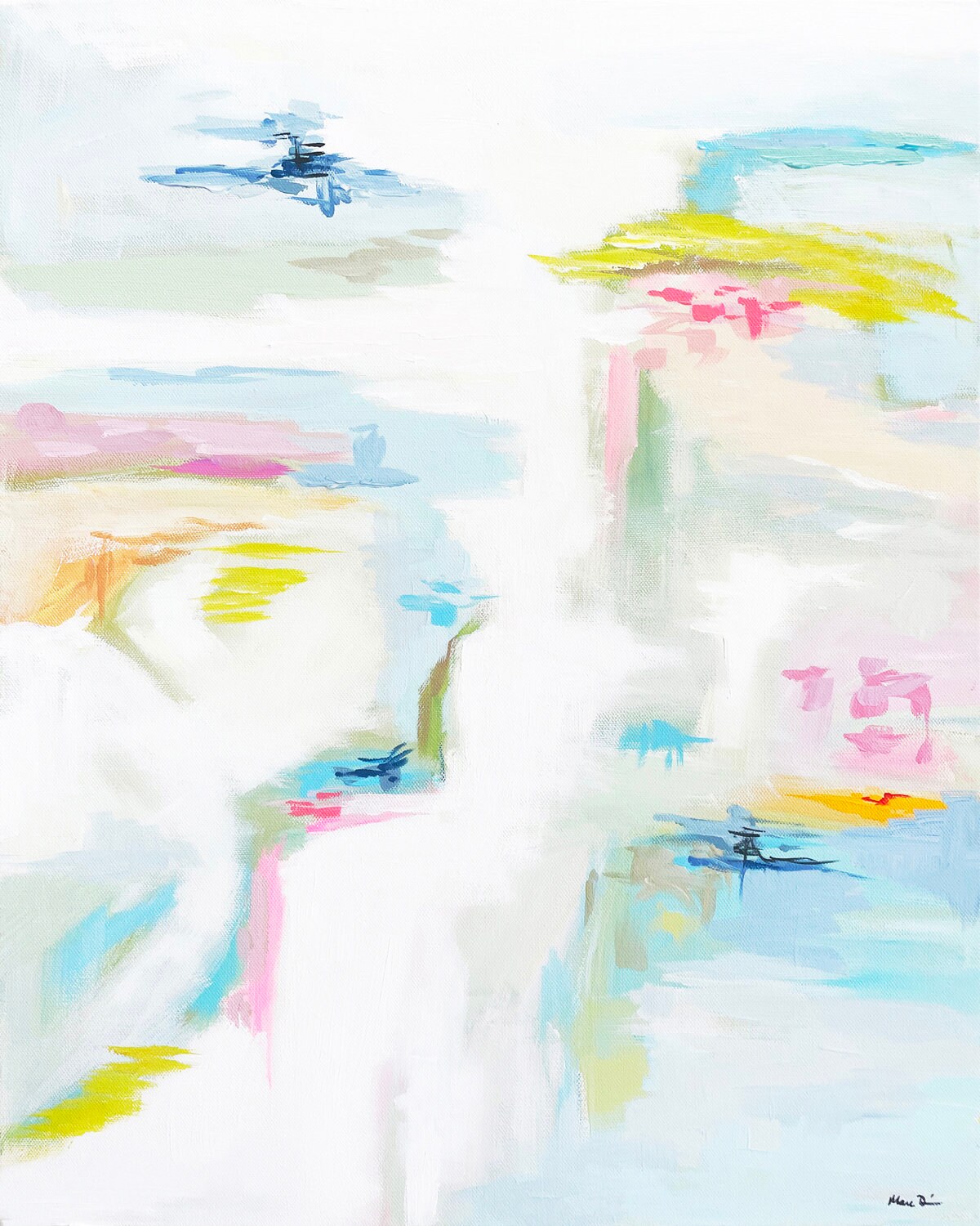 Abstract Art PRINT on Paper or Canvas, Modern Art, "Breezy"