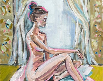 PRINT on Paper or Canvas, "Figure, Late Afternoon"