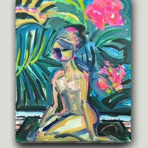 PRINT on Paper or Canvas, &quot;Jungle Wallpaper&quot;
