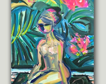 PRINT on Paper or Canvas, "Jungle Wallpaper"