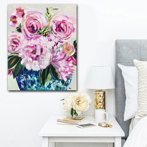 PRINT on Paper or Canvas, central Flower Company - Etsy