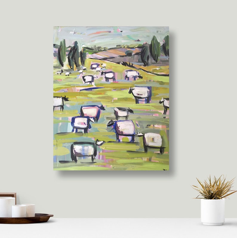 SHEEP PRINT sheep art paper OR canvas Etsy