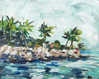PRINT on Paper or Canvas, "Key Beach"