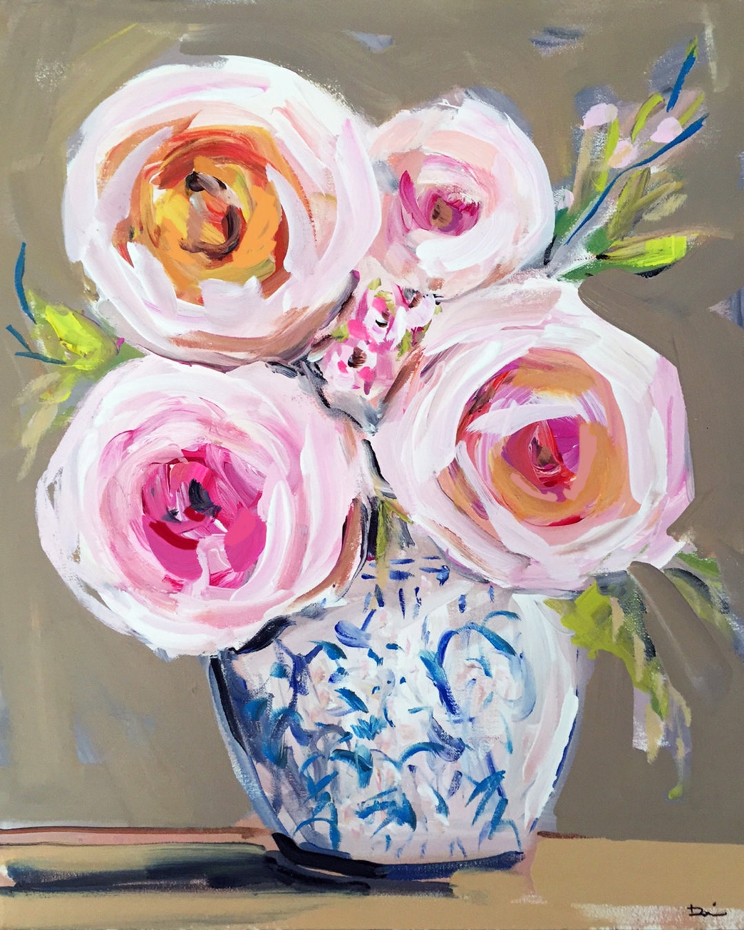 PRINT on Paper or Canvas, "roses Du Jour" - Etsy