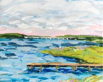 PRINT on Paper or Canvas, "Distant Bridge"