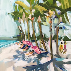 Florida PRINT on Paper or Canvas, &quot;Key West Beach&quot;