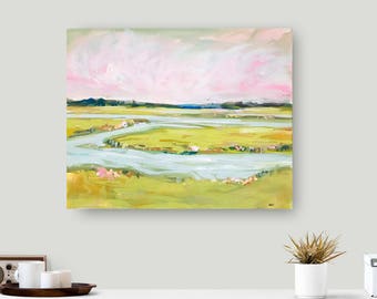 PRINT on Paper or Canvas, "Mild Marsh"