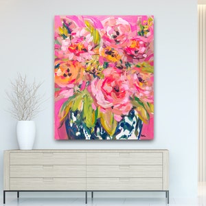 PRINT on Paper or Canvas, Rosa Flowers image 3
