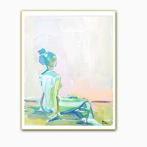 PRINT on Paper or Canvas, &quot;Pastel Figure&quot;