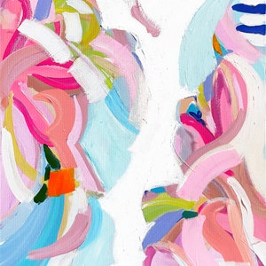 Abstract PRINT on Paper or Canvas, &quot;Cool Swim&quot;