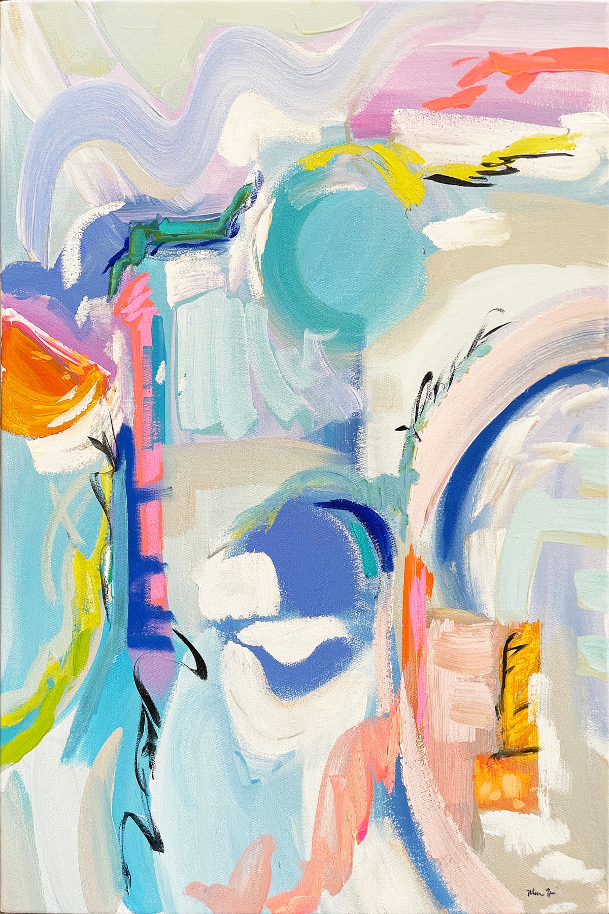 PRINT of Abstract on Paper or Canvas, 