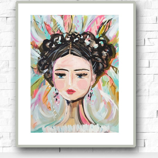 PRINT on Paper or Canvas, "Blanche"