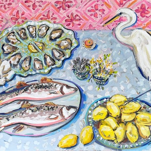 PRINT on Paper or Canvas, A Southern Table image 1