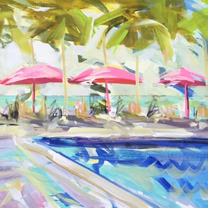 PRINT on Paper or Canvas, &quot;Minty Pool&quot;