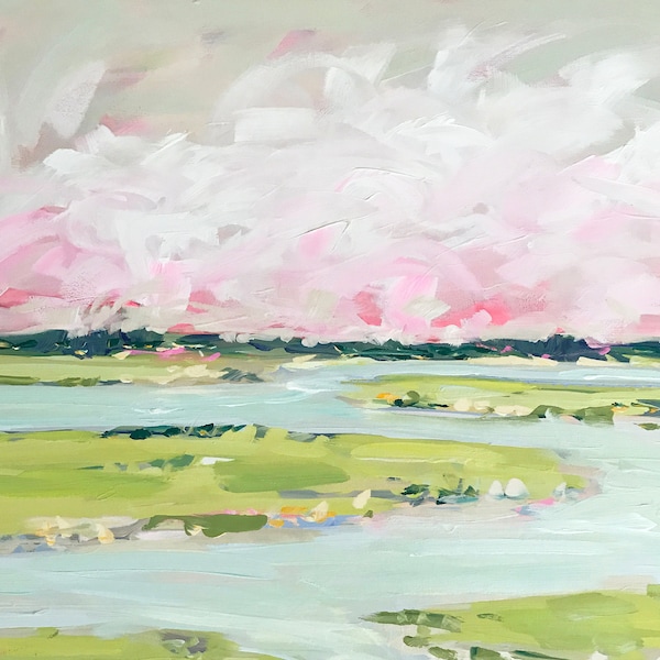 PRINT of Marsh on Paper or Canvas, "Marsh Light"