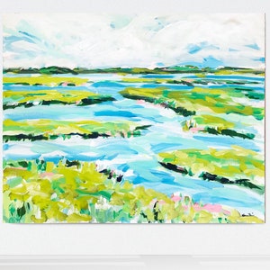 PRINT on Paper or Canvas, "Lively Marsh"