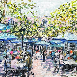 New Orleans PRINT on Paper or Canvas, "New Orleans Patio"