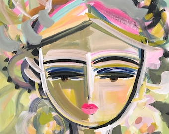 Retrato de la guerrera "Famke", en papel o lienzo.