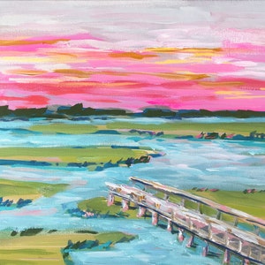 PRINT on Paper or Canvas, &quot;Marsh before Nightfall&quot;