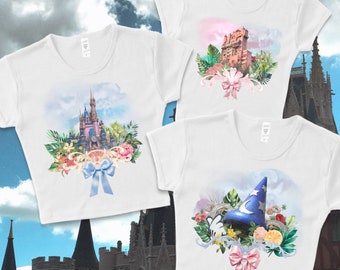 Coquette Theme Park Icons Baby Tees (PRE-ORDER)