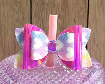 Bow Straw Topper