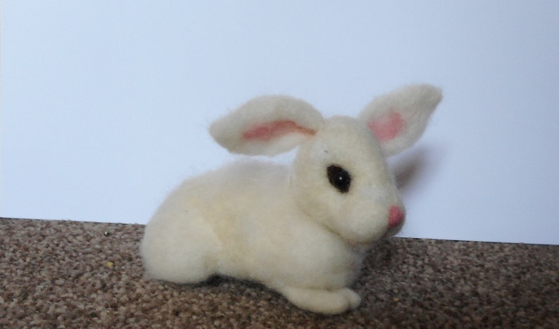 white rabbit needle felted rabbit needle felted easter bunny needle felted animal Easter bunny mothers day gift felted rabbit