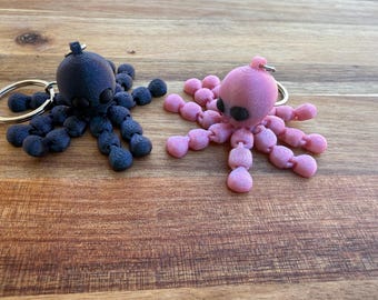 3D Gedruckte Gelenk Oktopus Keychain, Fidget Spielzeug