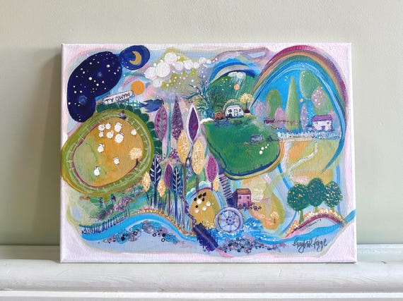 Personalised Acrylic Painting * custom painted canvas art