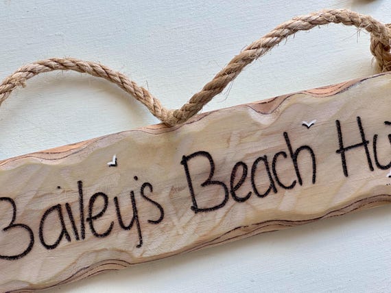 Personalised Beach Hut sign* Handmade in Wales