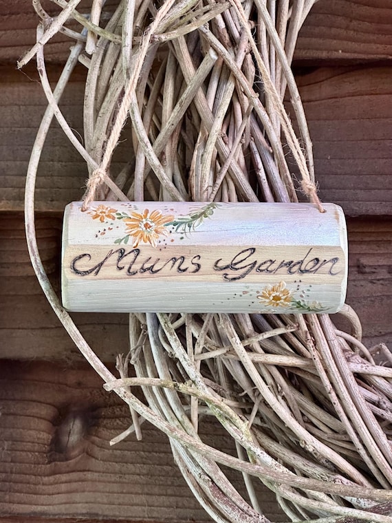 Garden Allotment Sign  * Mums Garden  * wooden sign * Handmade in Wales *