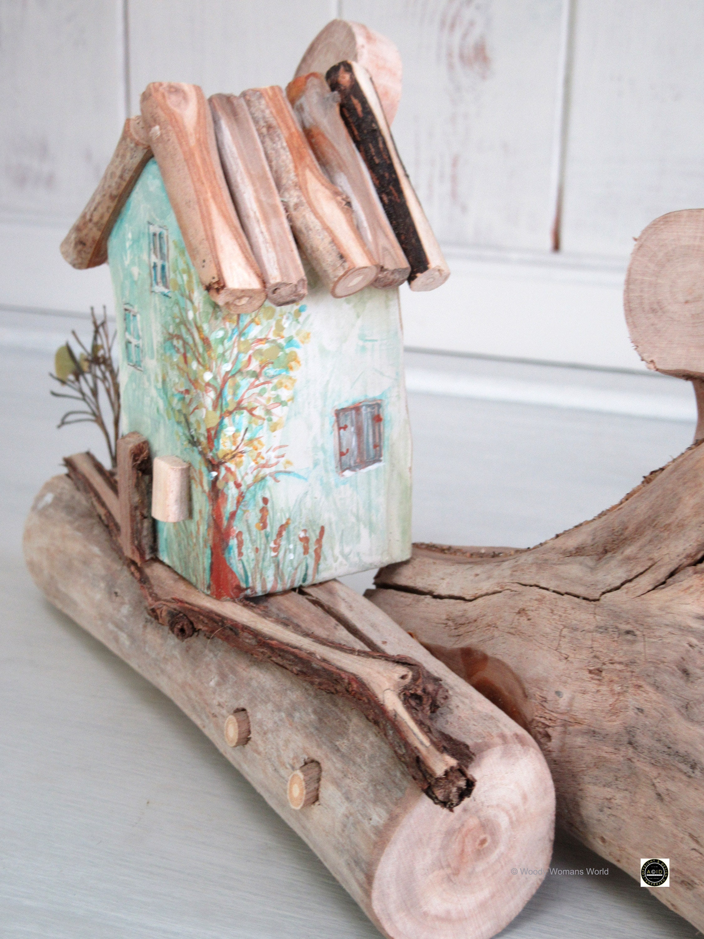 Driftwood * Wooden Cottage * Beach Hut * Driftwood art * Wooden