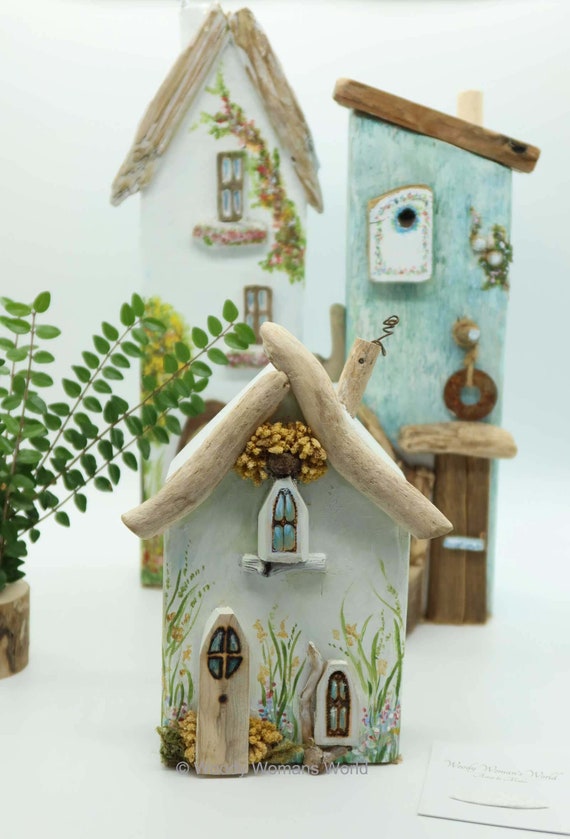 Wooden Cottage * Driftwood Cottage * Wooden House *Handmade in Wales