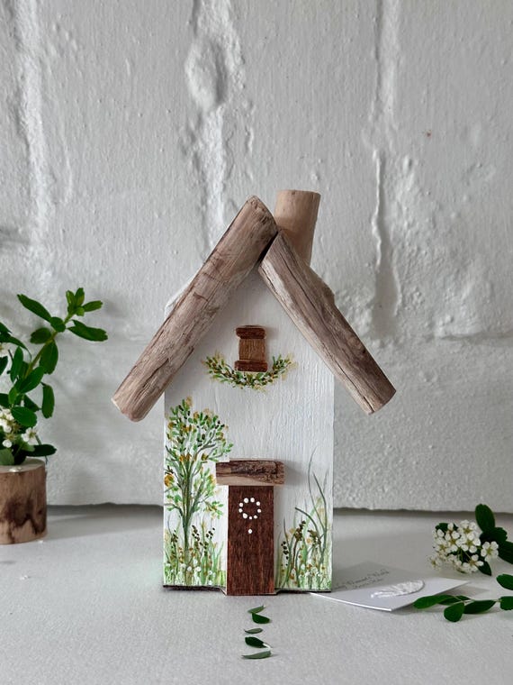 Wooden Cottage * Driftwood Cottage * Wooden House *Handmade in Wales
