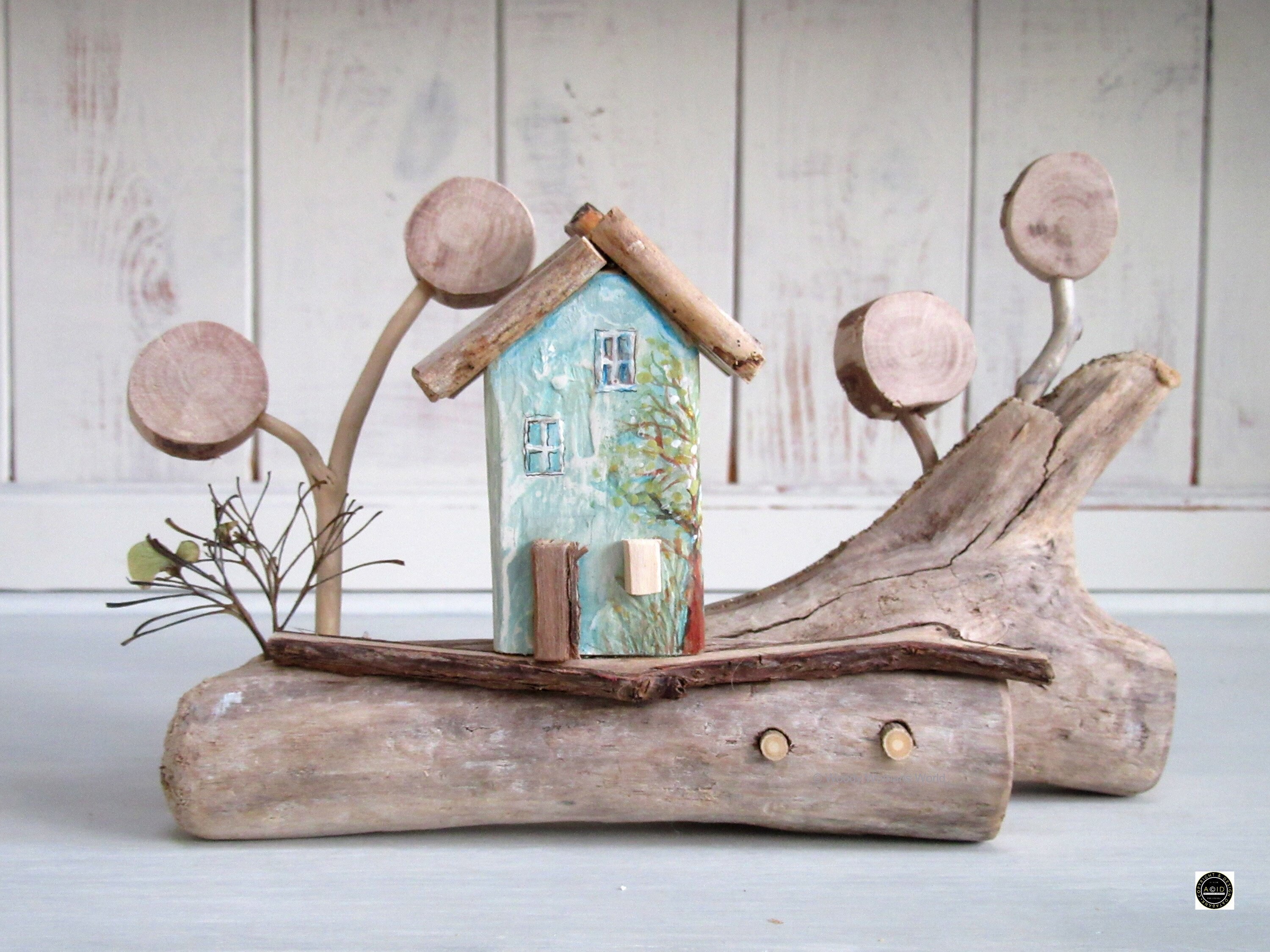 Driftwood * Wooden Cottage * Beach Hut * Driftwood art * Wooden