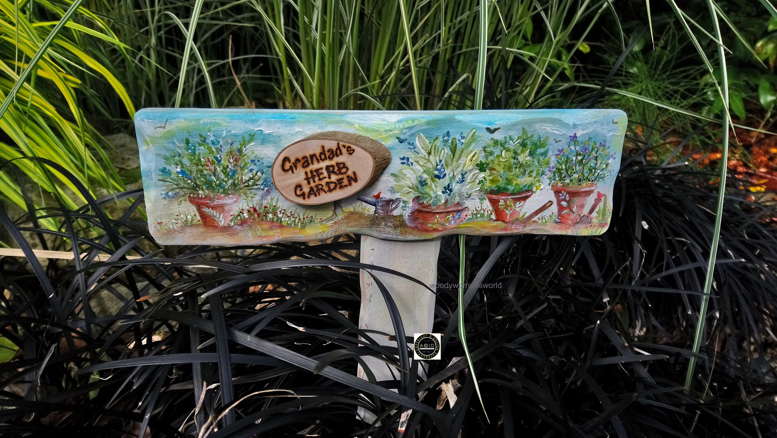 Herb Garden Sign Personalised Sign Garden Allotment Sign