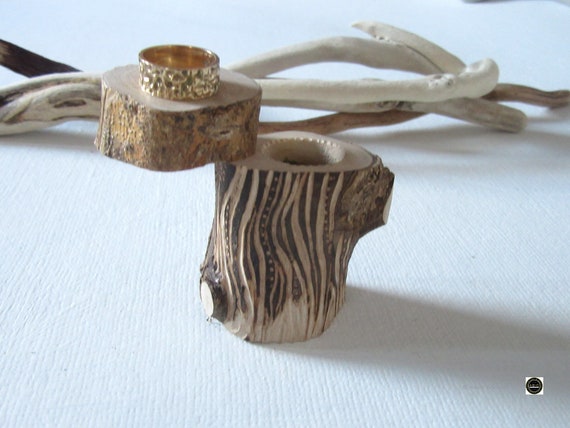 Wedding Ring Box *  Rustic ring box * Carved Box * Wooden Ring Box * Ring Bearer Box * Ring Pot * Handmade in Wales