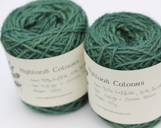 Indigo & Onion Skins Plant Dyed Suffolk X Jacob's British Etsy