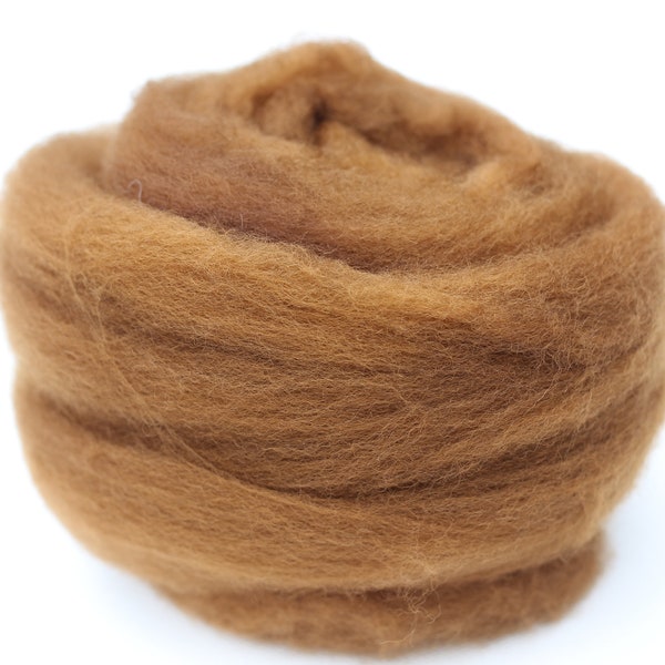 Walnuts plant dyed Merino, organically grown dye, deep saturated chestnut warm dark brown, baby soft wool, 25g packs