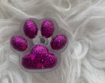 Mini pink Resin Paw Pet Urn. Self fill urns